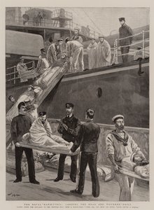 Sjømanøvrene, lander Dead and Wounded Drill